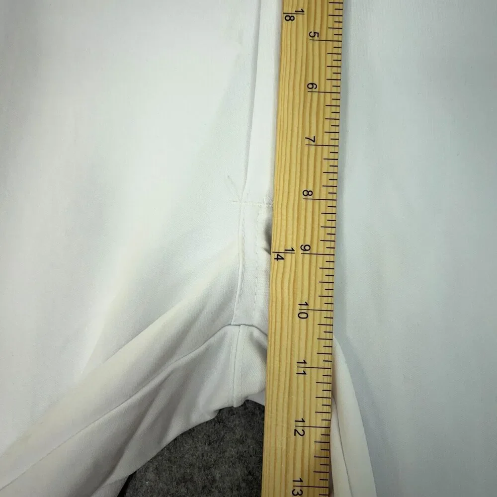 Russell Athletic Womens Softball Pants Extra Large ray White Black Snap‎ Button